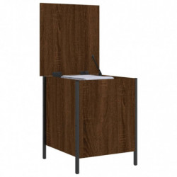 Sitzbank mit Stauraum Braun Eiche 40x42,5x50 cm Holzwerkstoff