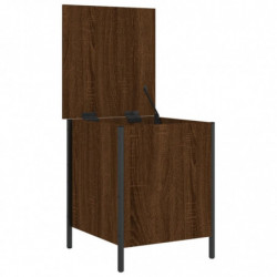 Sitzbank mit Stauraum Braun Eiche 40x42,5x50 cm Holzwerkstoff