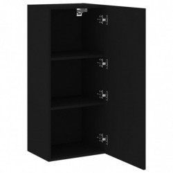 TV-Wandschrank Schwarz 40,5x30x90 cm Holzwerkstoff