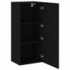 TV-Wandschrank Schwarz 40,5x30x90 cm Holzwerkstoff