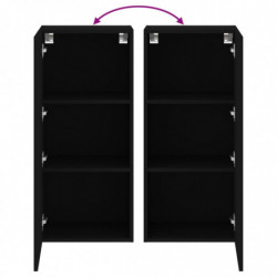 TV-Wandschrank Schwarz 40,5x30x90 cm Holzwerkstoff