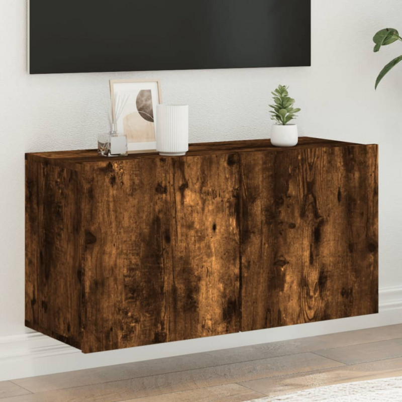 TV-Wandschrank Räuchereiche 80x30x41 cm