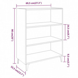 Sideboard Sonoma-Eiche 69,5x32,5x90 cm Holzwerkstoff