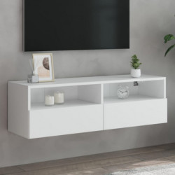 TV-Wandschrank Weiß 100x30x30 cm Holzwerkstoff