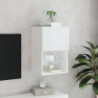TV-Schrank mit LED-Leuchten Weiß 40,5x30x60 cm
