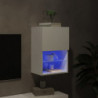 TV-Schrank mit LED-Leuchten Weiß 40,5x30x60 cm