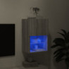 TV-Schrank mit LED-Leuchten Grau Sonoma 40,5x30x60 cm