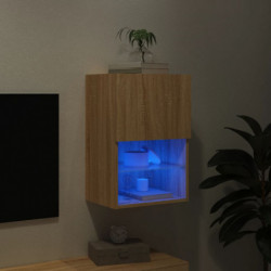 TV-Schrank mit LED-Leuchten Sonoma-Eiche 40,5x30x60 cm