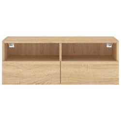 TV-Wandschrank Sonoma-Eiche 80x30x30 cm Holzwerkstoff