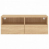 TV-Wandschrank Sonoma-Eiche 80x30x30 cm Holzwerkstoff