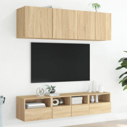 TV-Wandschränke 2 Stk. Sonoma-Eiche 40x30x30 cm Holzwerkstoff