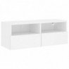 TV-Wandschrank Weiß 80x30x30 cm Holzwerkstoff