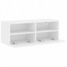 TV-Wandschrank Weiß 80x30x30 cm Holzwerkstoff