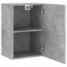 TV-Wandschrank Betongrau 40,5x30x60 cm Holzwerkstoff