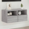 TV-Wandschrank Grau Sonoma 60x30x30 cm Holzwerkstoff