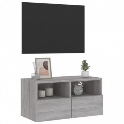 TV-Wandschrank Grau Sonoma 60x30x30 cm Holzwerkstoff