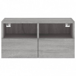 TV-Wandschrank Grau Sonoma 60x30x30 cm Holzwerkstoff