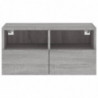 TV-Wandschrank Grau Sonoma 60x30x30 cm Holzwerkstoff