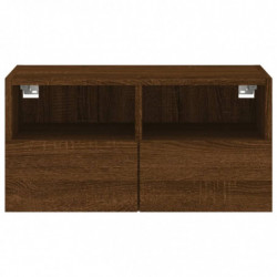 TV-Wandschrank Braun Eiche-Optik 60x30x30 cm Holzwerkstoff