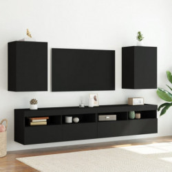TV-Wandschrank Schwarz 40,5x30x60 cm Holzwerkstoff