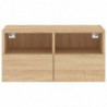 TV-Wandschrank Sonoma-Eiche 60x30x30 cm Holzwerkstoff