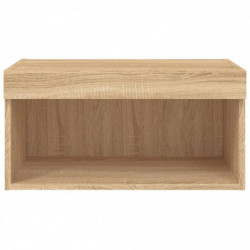 TV-Schrank mit LED-Leuchten Sonoma-Eiche 60x30x30 cm