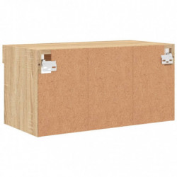 TV-Schrank mit LED-Leuchten Sonoma-Eiche 60x30x30 cm