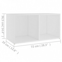 TV-Schrank Weiß 72x35x36,5 cm Holzwerkstoff