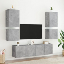 TV-Wandschrank Betongrau 40,5x30x40 cm Holzwerkstoff