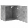 TV-Wandschrank Betongrau 40,5x30x40 cm Holzwerkstoff