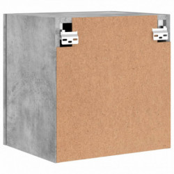 TV-Wandschrank Betongrau 40,5x30x40 cm Holzwerkstoff