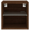 TV-Wandschrank mit LED-Leuchten Braun Eichen-Optik 30x28,5x30cm