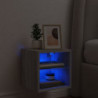 TV-Wandschrank mit LED-Leuchten Grau Sonoma 30x28,5x30 cm