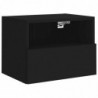 TV-Wandschrank Schwarz 40x30x30 cm Holzwerkstoff