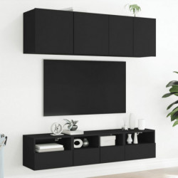 TV-Wandschrank Schwarz 40x30x30 cm Holzwerkstoff