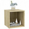 TV-Schrank Sonoma-Eiche 37x35x37 cm Holzwerkstoff