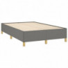 Boxspringbett mit Matratze Dunkelgrau 120x190 cm Stoff