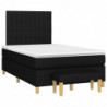 Boxspringbett mit Matratze Schwarz 120x190 cm Stoff