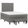 Boxspringbett mit Matratze Dunkelbraun 120x190 cm Stoff