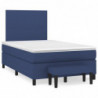 Boxspringbett mit Matratze Blau 120x190 cm Stoff