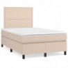 Boxspringbett mit Matratze & LED Cappuccino-Braun 120x190 cm