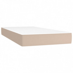 Boxspringbett mit Matratze & LED Cappuccino-Braun 120x190 cm