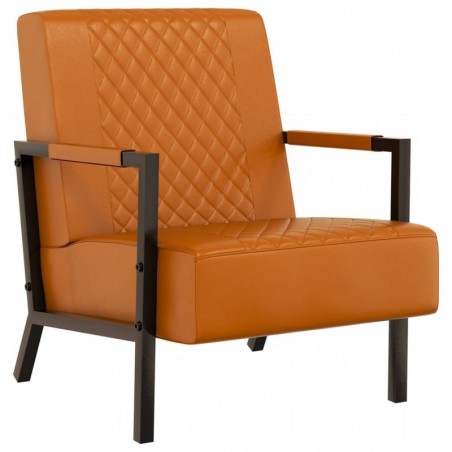 Sessel Braun Kunstleder