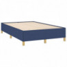 Boxspringbett mit Matratze & LED Blau 120x190 cm Stoff