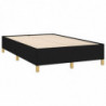 Boxspringbett mit Matratze & LED Schwarz 120x190 cm Stoff