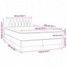 Boxspringbett mit Matratze & LED Taupe 120x200 cm Stoff