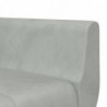 Schlafsofa in L-Form Hellgrau 275x140x70 cm Samt