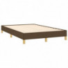 Boxspringbett mit Matratze & LED Dunkelbraun 120x190 cm Stoff