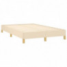 Boxspringbett mit Matratze & LED Creme 120x190 cm Stoff