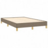 Boxspringbett mit Matratze & LED Taupe 120x190 cm Stoff